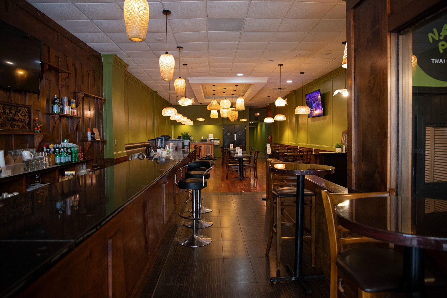 Inside the restaurant